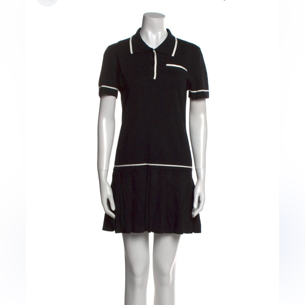 New Caroline Constas Elegant Knit Black Dress. Size Sm